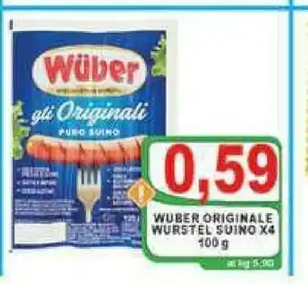 Top Supermercati Wuber Wurstel offerta