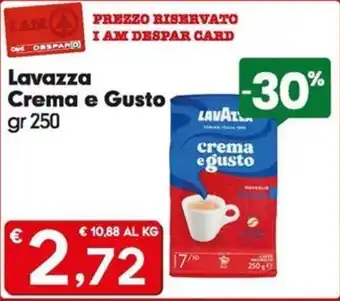 DeSpar Express Lavazza Crema e Gusto gr 250 offerta