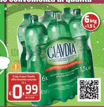 Top Supermercati Clavdia Acqua offerta