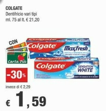 Crai Colgate Dentifricio offerta