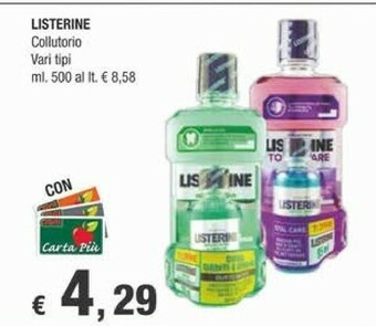 Crai Listerine 4447583 Collutorio offerta