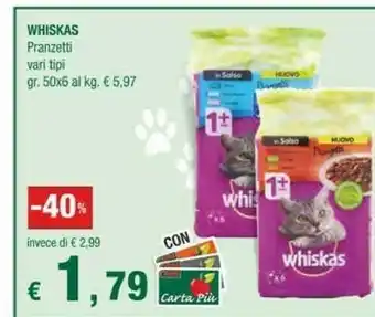 Crai Whiskas Pranzetti offerta
