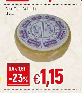 Famila Cerri Formaggio offerta