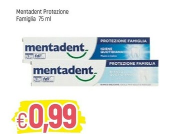 Famila Mentadent Dentifricio offerta