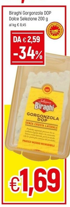 Famila Biraghi Gorgonzola offerta