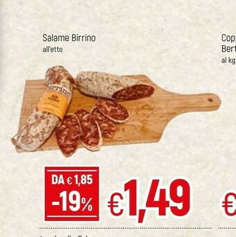 Famila Bertolin Salame offerta