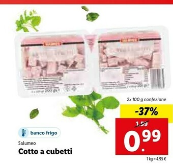 Lidl Salumeo Cotto A Cubetti offerta