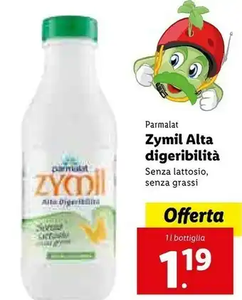 Lidl Parmalat Zymil Alta Digeribilità offerta