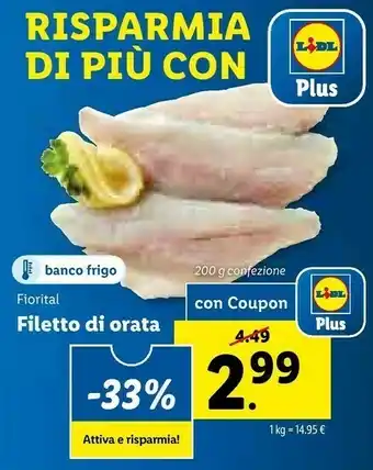 Lidl Fiorital Filetto Di Orata offerta