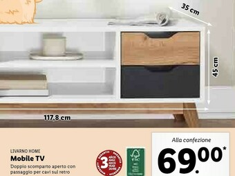 Lidl Livarno Home Mobile Tv offerta