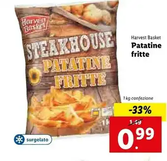 Lidl Harvest basket Patatine Fritte 1000 G(ml) offerta