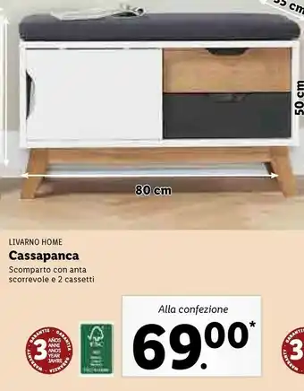 Lidl Livarno Home Cassapanca offerta