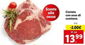 Lidl Costata Con Osso Di Scottona offerta