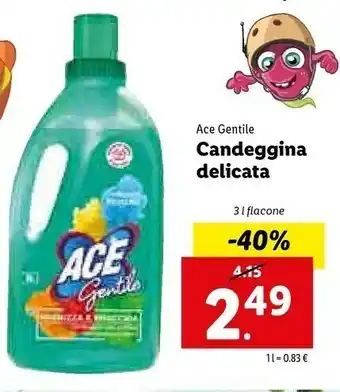 Lidl Ace Gentile Candeggina Delicata offerta