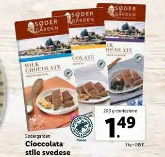Sodergarden Cioccolata Stile Svedese