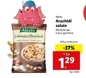 Lidl Alesto Arachidi Salate offerta