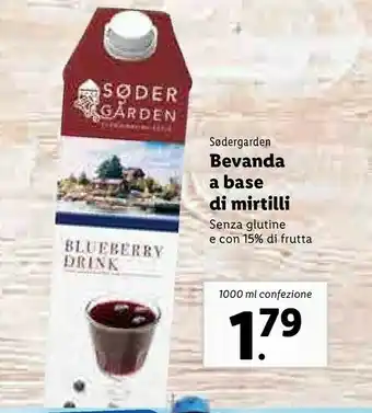 Lidl Sodergarden Bevanda A Base Di Mirtilli offerta