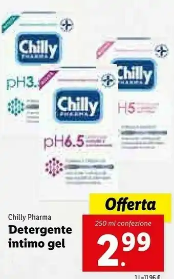 Lidl Chilly Detergente Intimo Gel 250ml offerta