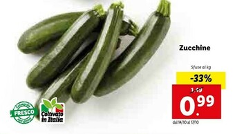 Lidl Zucchine offerta