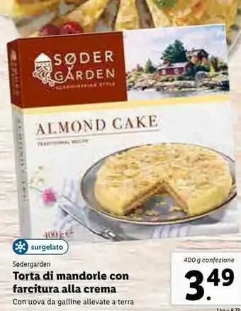 Lidl Sodergarden Torta Di Mandorle Con Farcitura Alla Crema offerta