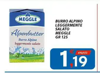 Vivo Supermercati Meggle Burro Leggermente Salato Fiore Bavarese 125 G(ml) offerta