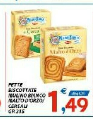 Vivo Supermercati Mulino Bianco Fette Biscottate Le Cereali offerta