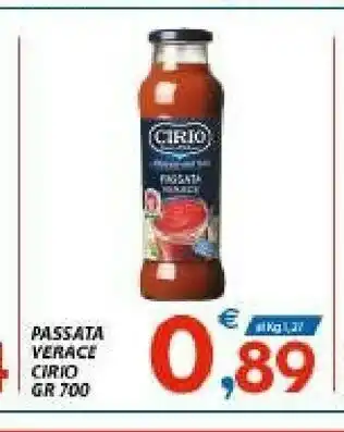 Vivo Supermercati Cirio La Verace Passata 700 G(ml) offerta