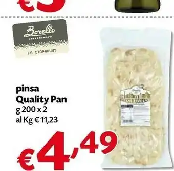 Borello Supermercati Pinsa Quality Pan offerta