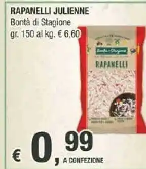 Crai Bontà di stagione Rapanelli 150 G(ml) offerta