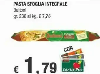 Crai Buitoni Pasta Sfoglia Integrale 230 G offerta