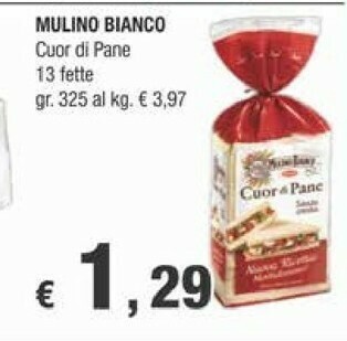Crai Mulino Bianco Cuor Di Pane 325 G(ml) offerta