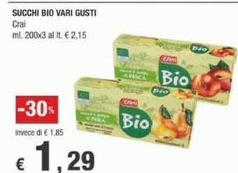 Crai Crai - Pera Succo E Polpa 600 G(ml) offerta
