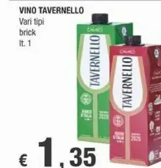 Crai Tavernello Tavernello - Vino Bianco 1000 g(ml) offerta