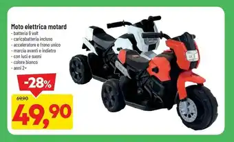 DPiù Moto Elettrica Motard offerta