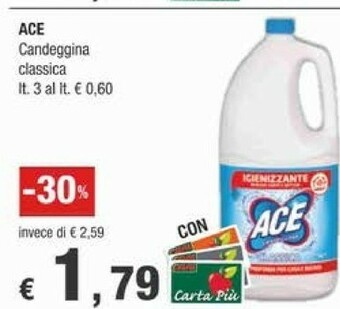 Crai Ace Candeggina Classica offerta
