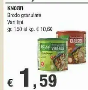 Crai Knorr Brodo Granulare Pollo 150 G(ml) offerta