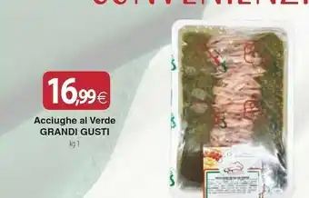 Docks Cash&Carry Grandi Gusti Acciughe Al Verde 1000 G offerta