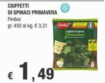 Crai Findus Ciuffetti Di Spinaci 450 G(ml) offerta