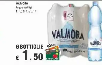 Crai Valmora Acqua Minerale Naturale 1500 G(ml) offerta