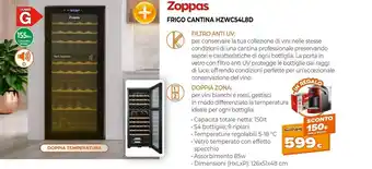 Expert Zoppas Frigo Cantina HZWC54L8D offerta