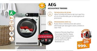 Expert Aeg Asciugatrice T9DEE855 offerta