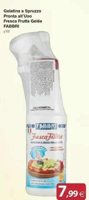 Docks Cash&Carry Fabbri Gelatina A Spruzzo Pronta All'uso Fresca Frutta Gelee offerta