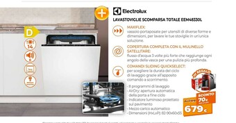 Expert Electrolux Lavastoviglie Scomparsa Totale EEM48330L offerta
