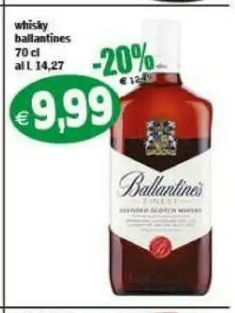 Gros Ballantines Scotch whisky offerta