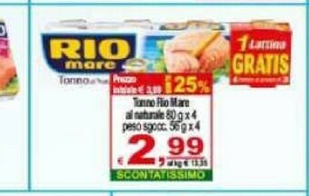 Gros Rio Mare Tonno Rio mare offerta