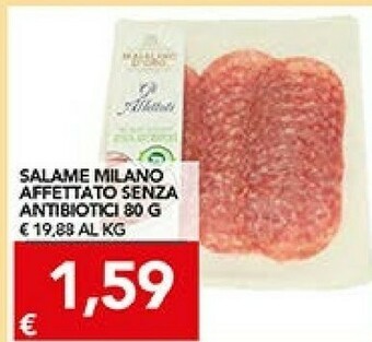TuoDi Salame Milano Affettato 80g offerta