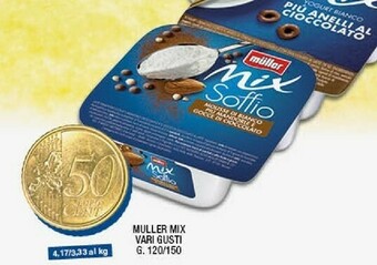 Muller Mix Soffio Mousse Di Bianco Più Fragole 120 G(ml)