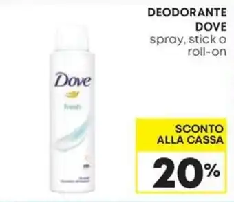DEODORANTE DOVE spray, stick o roll-on