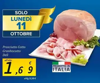 Carrefour Market Deli Prosciutto Cotto Granbiscotto offerta