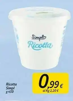 Carrefour Market Simply Ricotta offerta